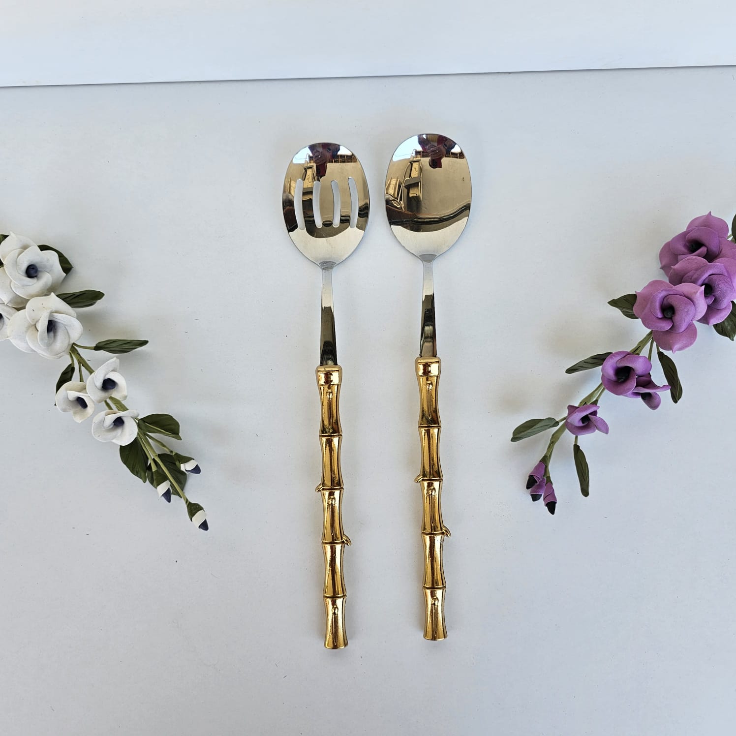 5 PARÇA SERVİS SETİ BAMBU MODEL GOLD