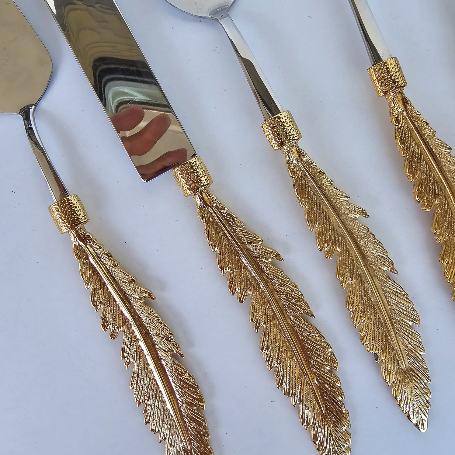 2 PARÇA TÜY MODEL SALATA SERVİS SETİ GOLD