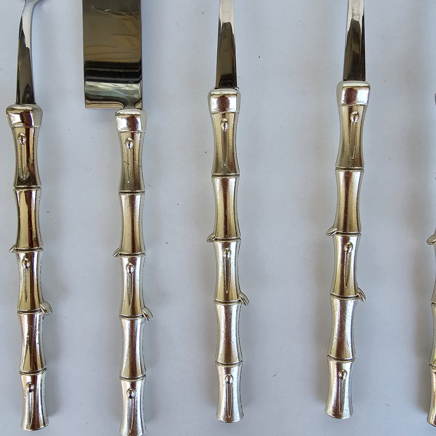 5 PARÇA SERVİS SETİ BAMBU MODEL GÜMÜŞ