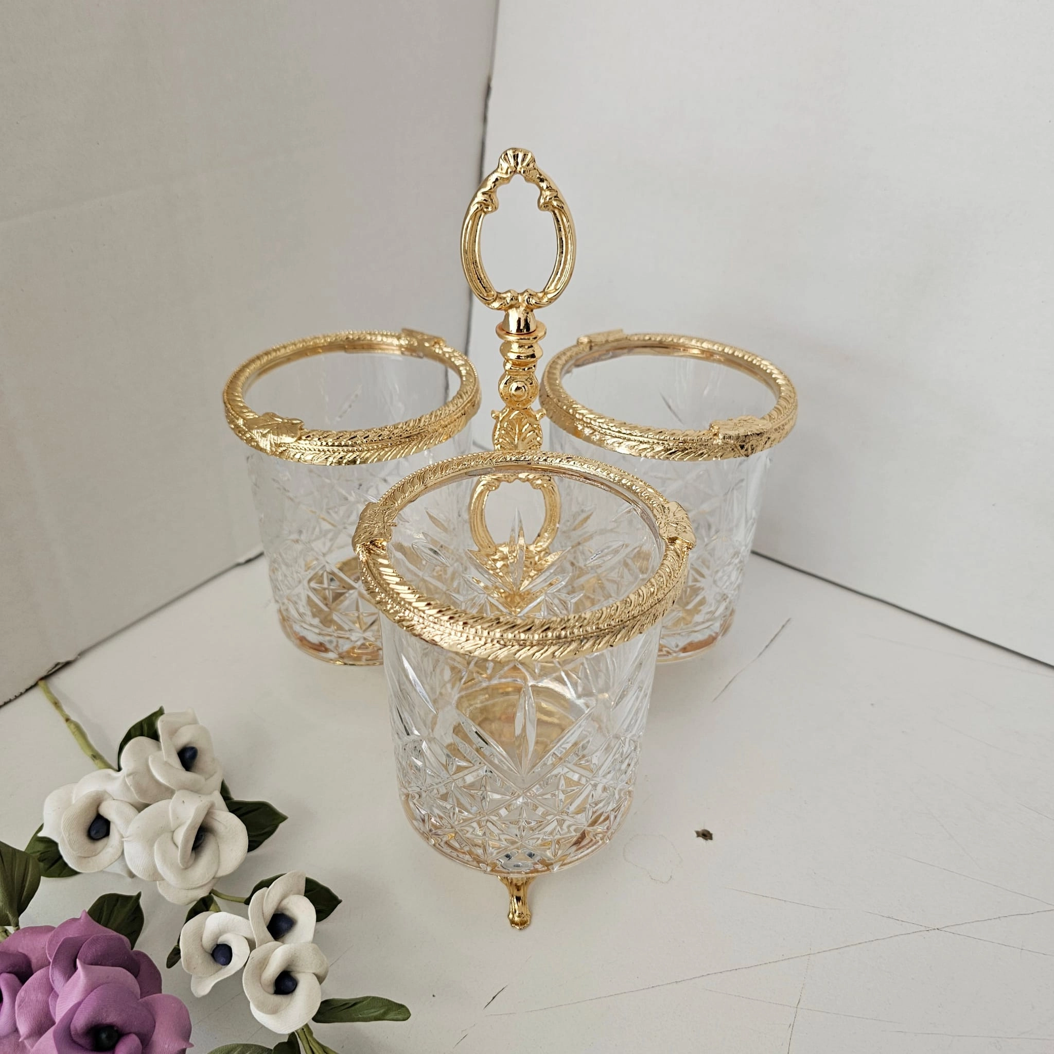 3 BÖLMELİ AYAKLI KASIKLIK GOLD