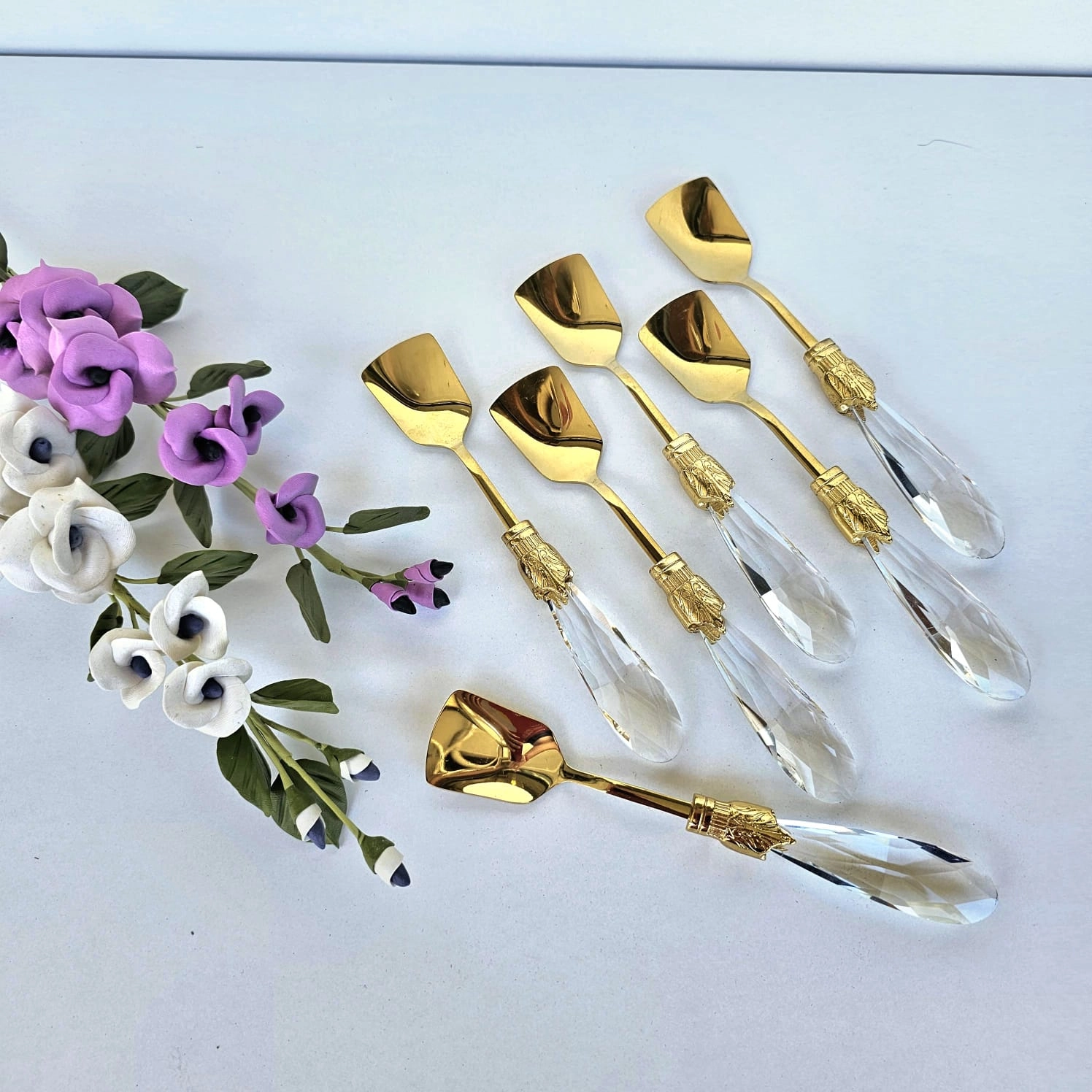 6 PARÇA DAMLA MODEL DONDURMA KASIĞI GOLD TİTANYUM