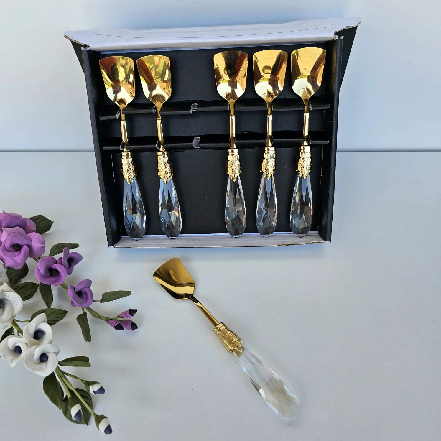 6 PARÇA DAMLA MODEL DONDURMA KASIĞI GOLD TİTANYUM
