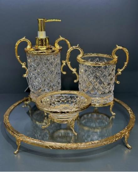 KULPLU BANYO SETİ GOLD
